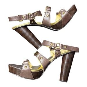 Michael Kors Brown Strappy Heels